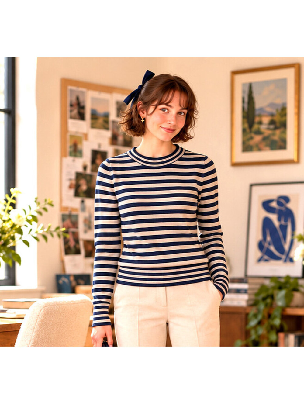 100% Merino Wool Sweater Twee Casual Academia Parisian